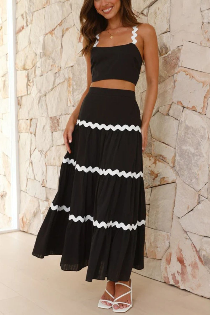 Cami Top and Drawstring Skirt Set