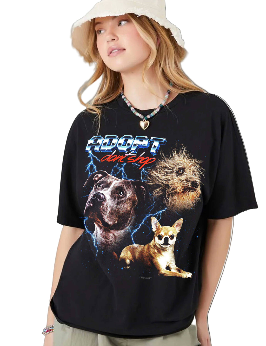 Adopt Don't Shop Heavy Metal Tee