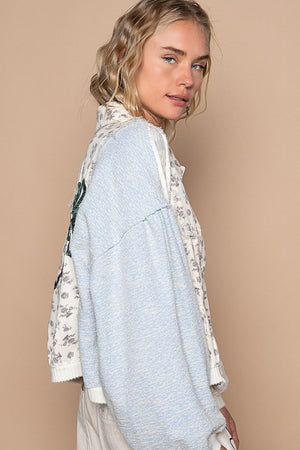 Drop Shoulder Button Up Jacket