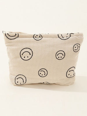 Corduroy Smile Clutch Bag