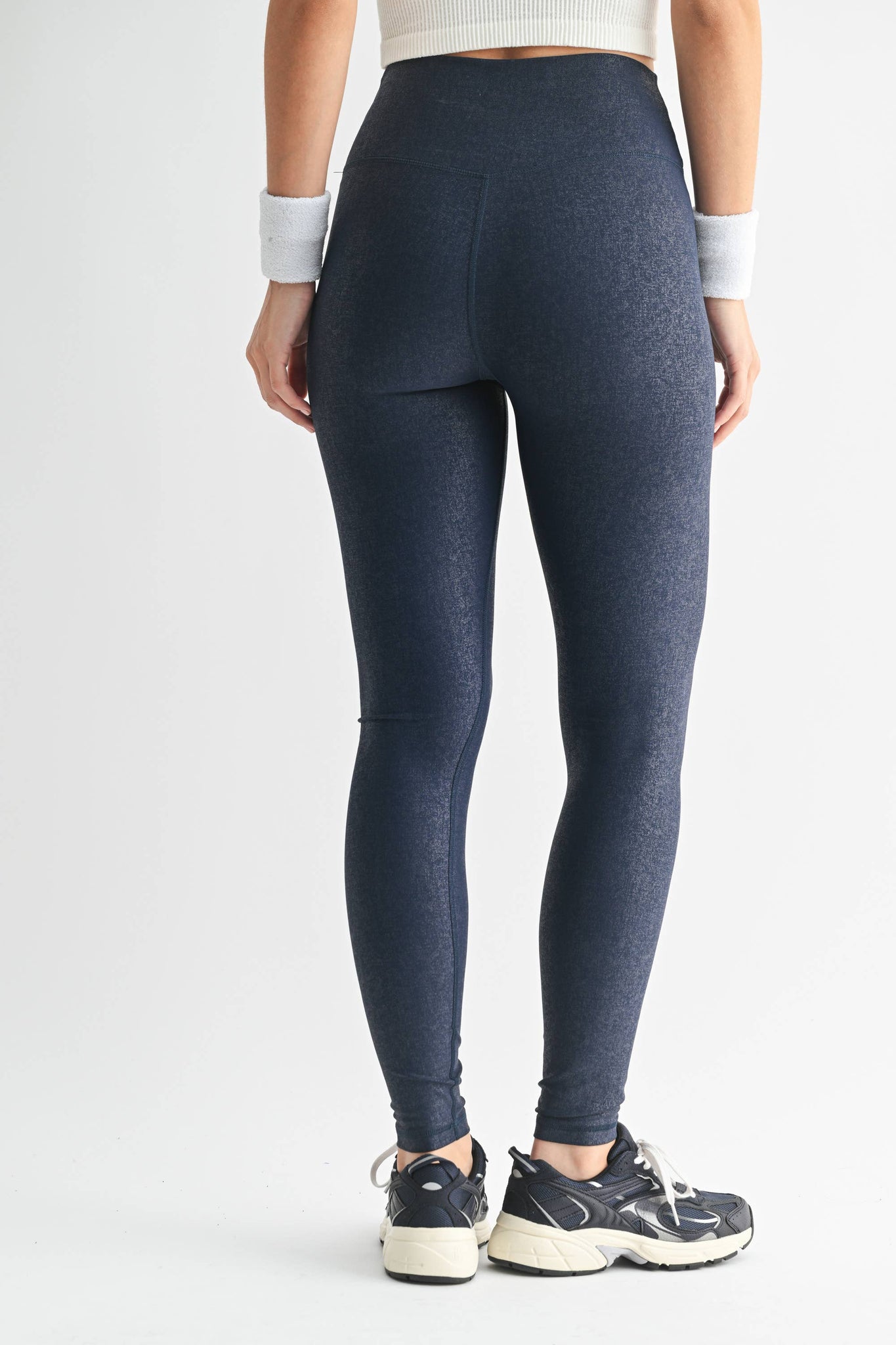 Leather Look Crossover Leggings