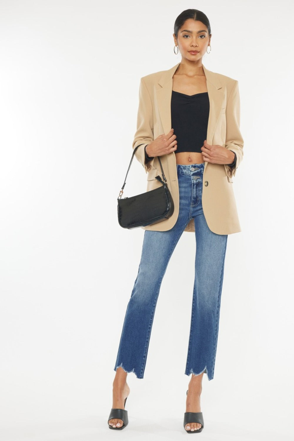 High Rise Straight Jeans