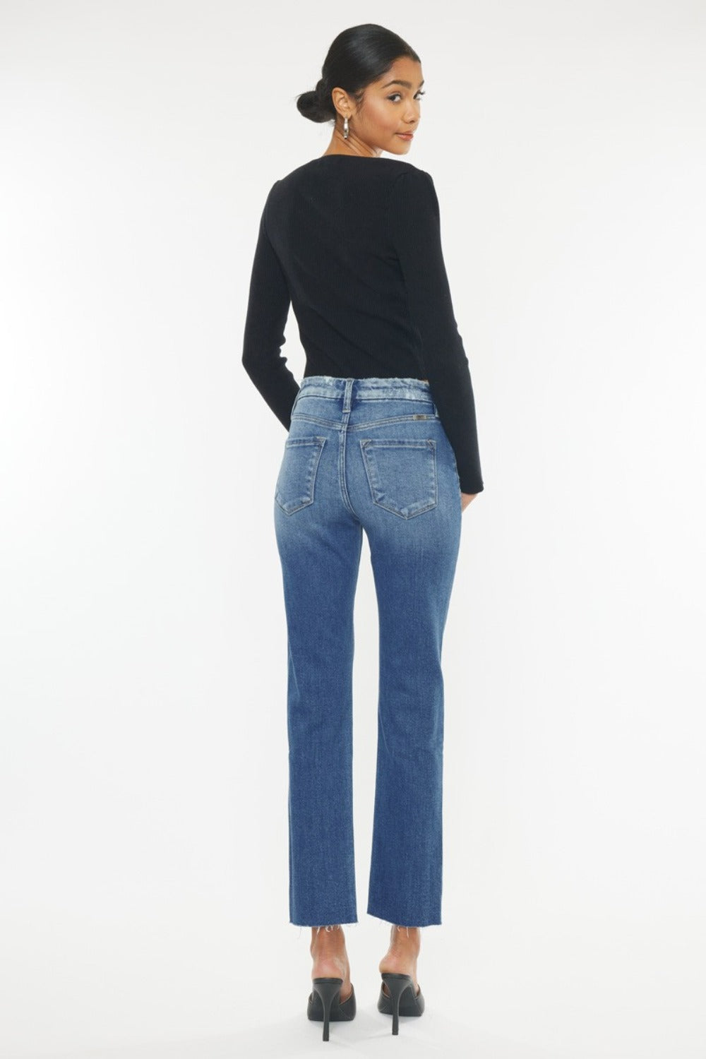 High Rise Straight Jeans