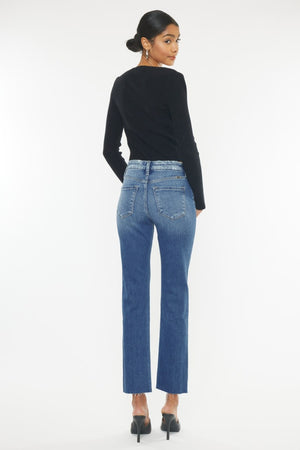 High Rise Straight Jeans