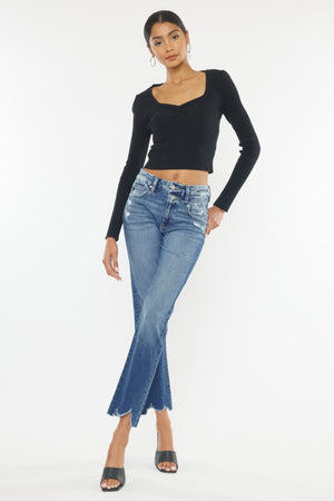 High Rise Straight Jeans