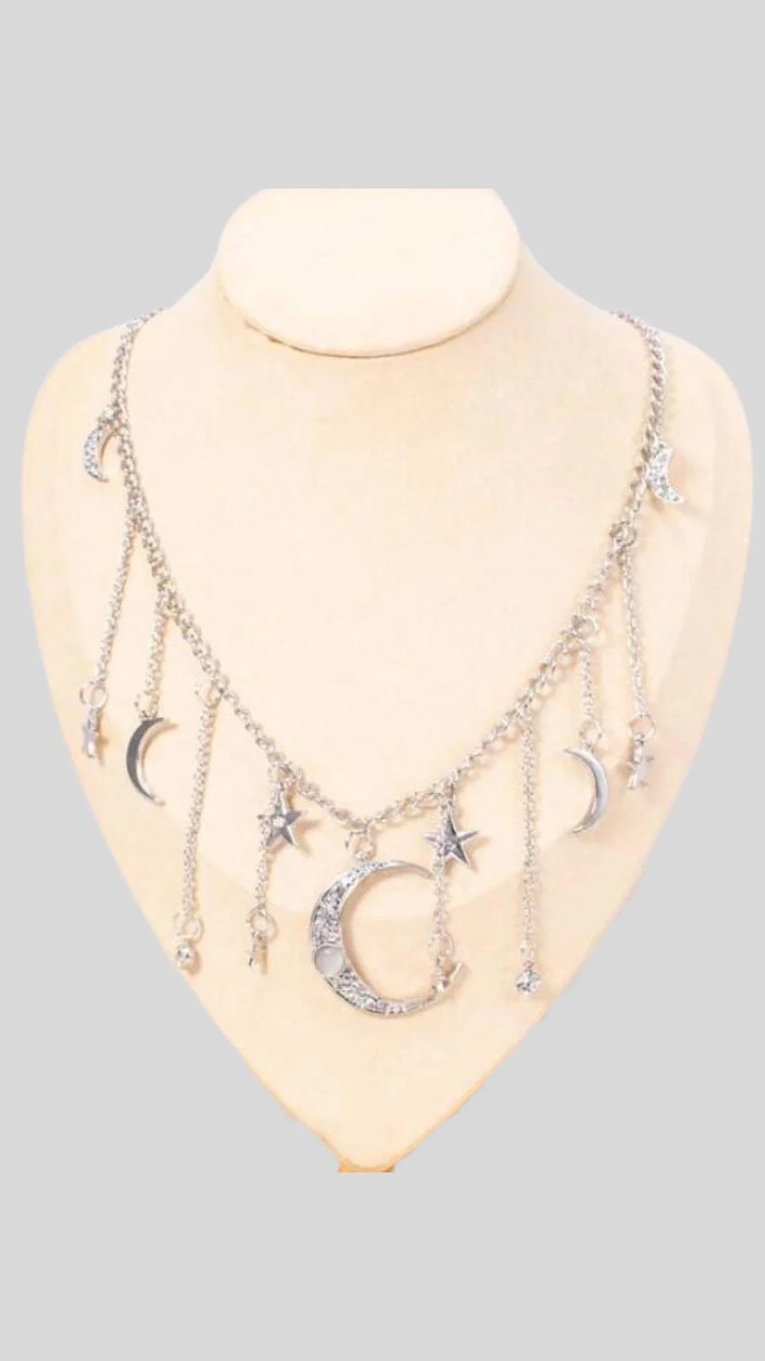 Moon & Star Pendant Necklace