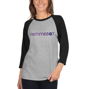 Femmebot Evil Eye Logo Raglan Tee
