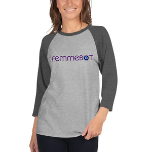 Femmebot Evil Eye Logo Raglan Tee