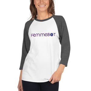 Femmebot Evil Eye Logo Raglan Tee